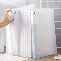 Transparent A4 File Folder, A4 Paper Insert Folder, Multi-Layer Multi-Page Document Storage, Loose-Leaf Flip Folder, Student Test Paper Organizer, Paper Storage Bag, Music Score Folder, Magazine Page Divider, Classification Folder