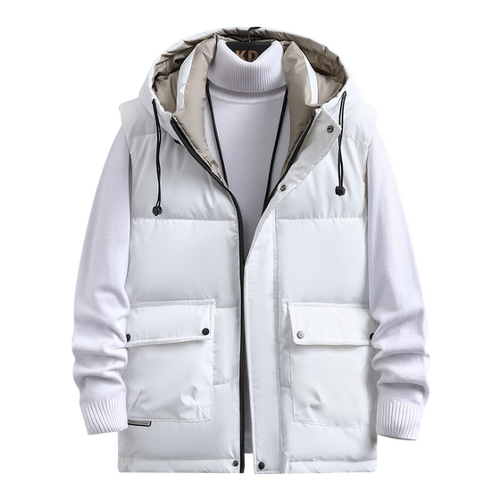 
Vest men's autumn and winter Korean style trendy and handsome warm vest thickened horse clip down cotton men's jacket waistcoat