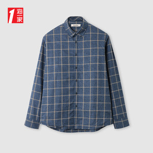 
Haijia velvet warm long-sleeved shirt 2025 autumn and winter new plaid cotton skin-friendly and comfortable shirt for men