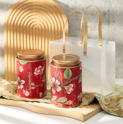 Tea Cans, Sealed Cans, Exquisite Chinese-Style Tea Packaging Cans, Scented Tea Cans, Universal Loose Tea, Green Tea, Dahongpao Cans