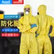 Quần áo bảo hộ Weihujia 2300 một mảnh chống bụi axit và kiềm phun sơn thí nghiệm hóa học quần áo bảo hộ hóa học quần áo bảo hộ lao động