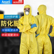 Quần áo bảo hộ Weihujia 2300 một mảnh chống bụi axit và kiềm phun sơn thí nghiệm hóa học quần áo bảo hộ hóa học quần áo bảo hộ lao động