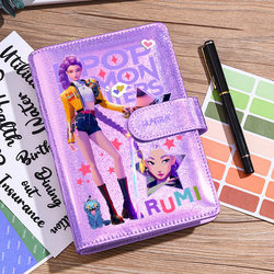 Kpop Hunter Girl Group Merchandise Laser Notebook Student Planner Diary Hardcover Loose-Leaf Cartoon Anime