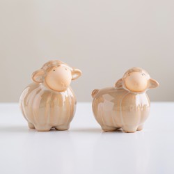 Jingdezhen Ceramic Lamb Figurine Cute Creative Gift Office Children's Room Home Desktop Crafts Decoration