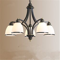 European-Style Wrought Iron Living Room Chandelier, Retro Country Bedroom Dining Room Entrance Hall Lighting, Creative Villa Lighting Fixtures, New Style