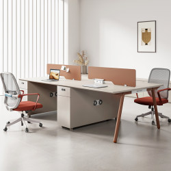 Staff Desk and Chair Combination Simple Modern Double 4 Four 6 Six People Creative Computer Staff Office Furniture