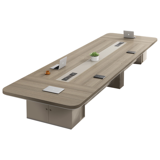 
Conference table, long table, simple modern rectangular conference room office furniture, large and small conference negotiation table and chair combination