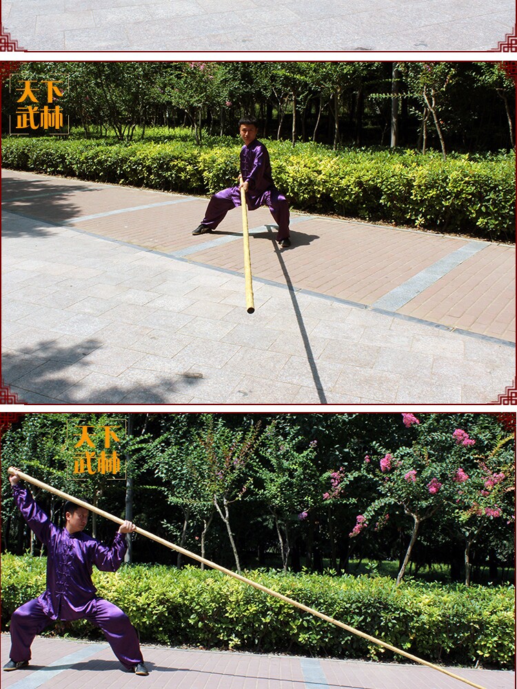 World Martial Arts Tai Chi Rod - 3-4 Meter Ash Wood Staff