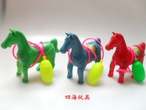 
Classic nostalgic childhood toys airbags horse pinched and ran away frog compressed air horse dinosaur 7080s traditional toys