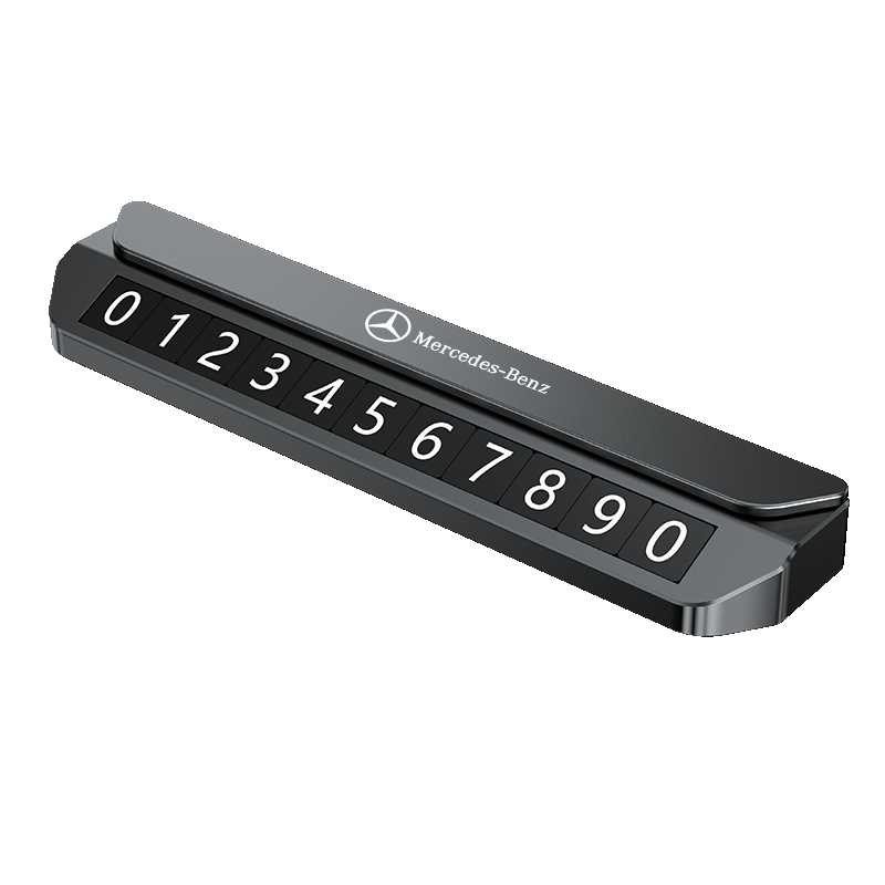 Automobile temporary parking number plate, car mobile phone number staying, men and women moved license plate high -end alloy hidden parking plates
