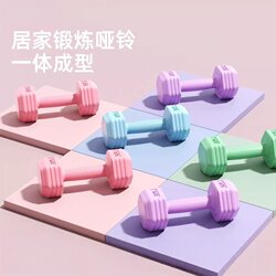 Dumbbells for Women's Fitness, Home Use, Children's Small Weight 2kg Pair, Barbell Kettlebell Youth Strength Training Set