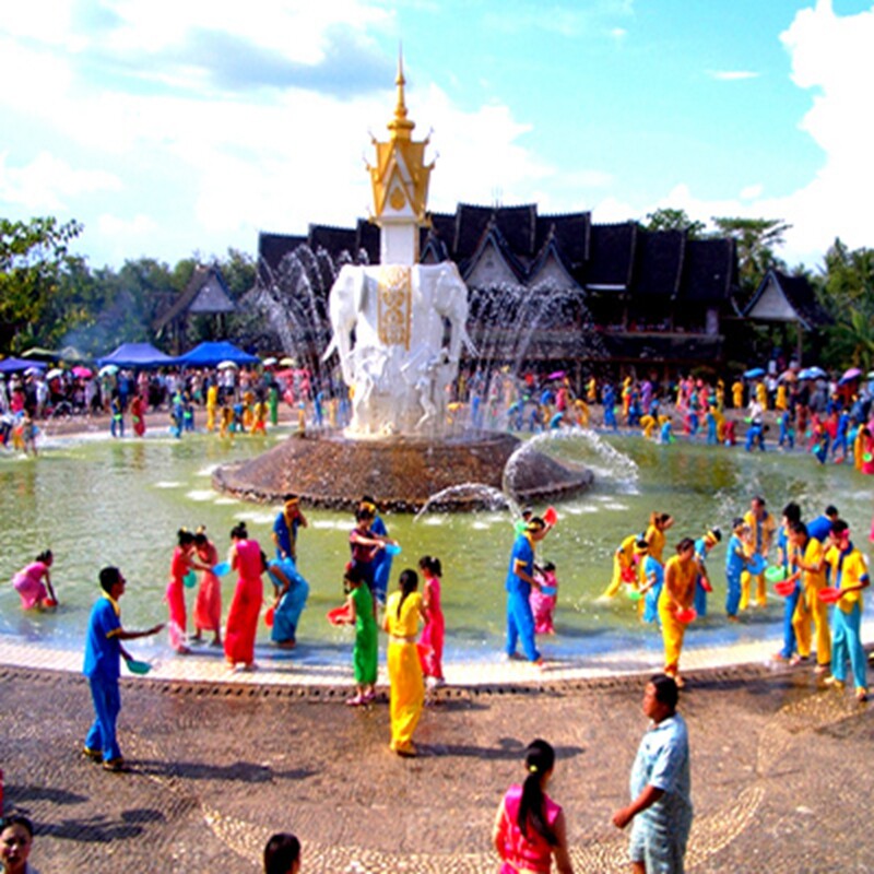 西双版纳 傣族园一日游(天天发班+天天泼水节 体验边界快艇)