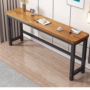 
Desk 90 high computer desk home table 1.9m long desk solid wood color splicing 30/35/40/45 customized