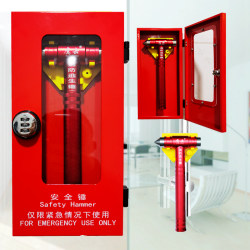 Fire Escape Hammer for Office Buildings and Factories, Inspection Safety Hammer, Tempered Glass Door Emergency Rescue Window-Breaking Hammer