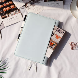 Diary Notebook, Exquisite Self-Filling Schedule Planner, Blank Grid Notebook, Vintage Travel Japanese-Style Planner, Simple Girls' Timeline Notebook, Zhongjia One-Page-A-Day Notebook
