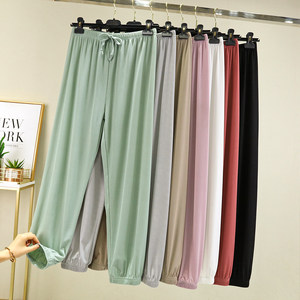 
Bingsi Modal casual pants for women's summer new high-waist slim and versatile harem pants Korean style wear fashionable typants