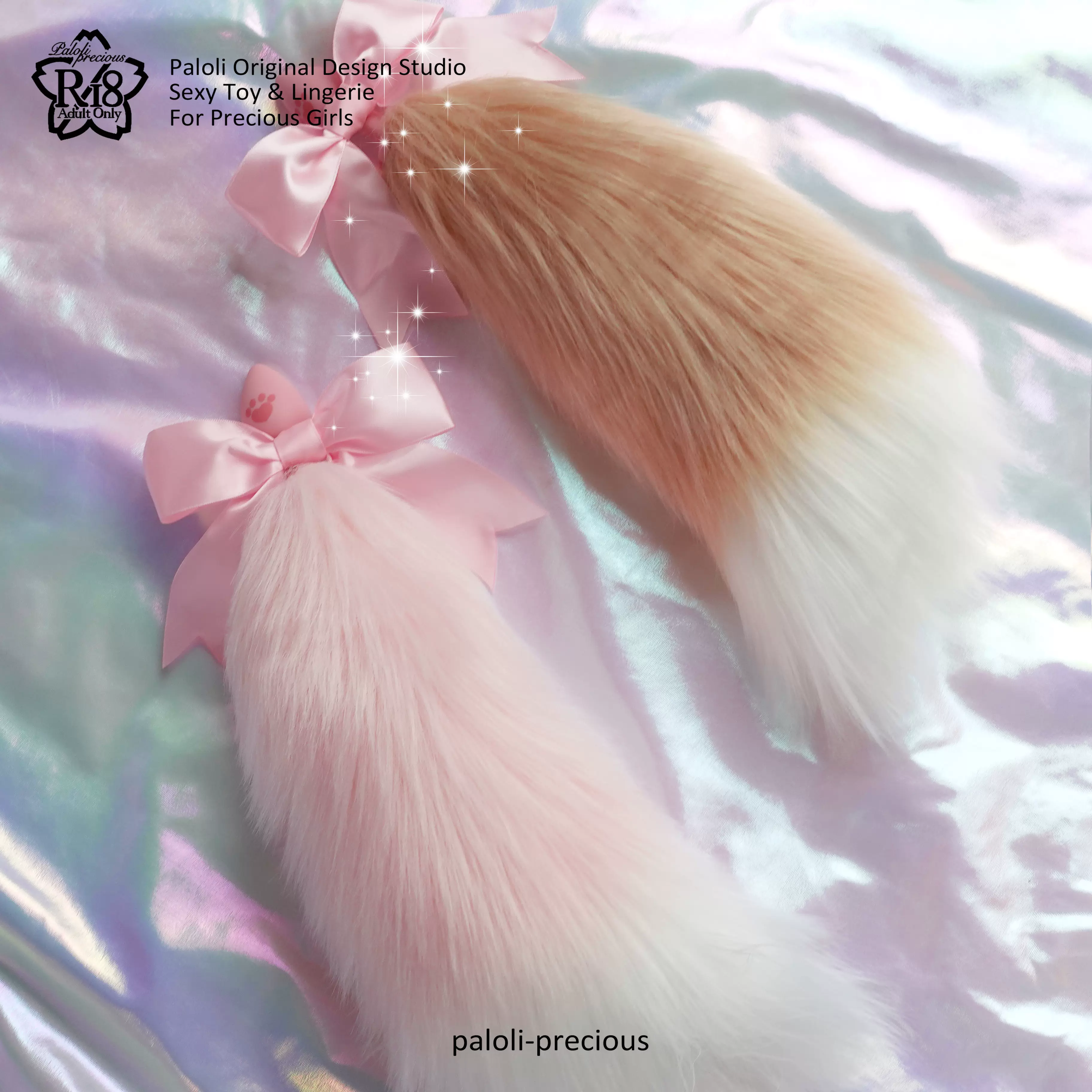 玲娜贝儿粉色奶咖色尾巴硅胶肛塞狐狸凹造型可定型-Taobao