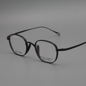 
Literary small frame ten thousand year turtle integrated nose pad pure titanium titanium plate glasses frame strong and durable high quality glasses frame