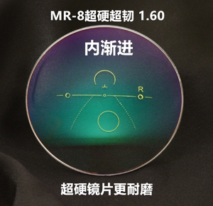 
Customized MR-8 Ultra-tough and ultra-hard multi-focus progressive lens Customizable film color change 2 pieces price