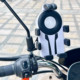 Electric vehicle mobile phone holder rearview mirror anti-shock and anti-shake riding navigation bracket bicycle mountain bike fixed bracket