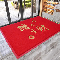 Welcome to the New Store Entrance, Red Carpet for Welcoming Guests, Hotel Non-Slip Doormat, Thickened Wire Loop Entrance Mat