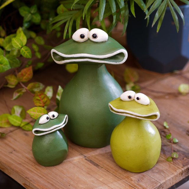 Cartoon cute big mouth frog flower pot decoration decoration frog animal creative childlike desktop garden grocery gift
