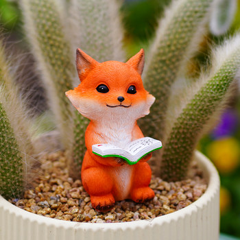 Original reading, nine -tailed fox succulent decorative ornaments
