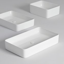 Thin-Edged Household Ceramic Countertop Basin, Splash-Proof, Large-Sized Wash Basin, Bathroom Sink, Single Basin for Washing Face