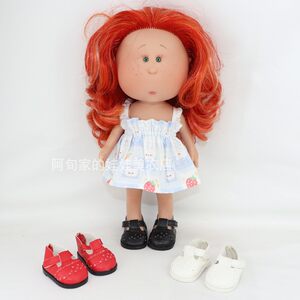 
30cm Spanish potato doll clothes and shoes vinyl doll with small eyes dress up retro imported toys for girls