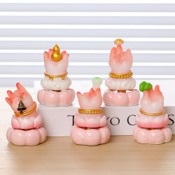 Jingdezhen Rotating Buddha Hand Ornament for Desktop Decoration, a Good Item for Emotional Stability and Stress Relief, a Good Luck Gift