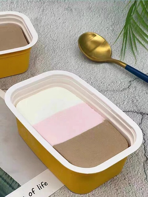 Yili Three -Color Summer Ice Cup San color cup ice cream ice cream vanilla strawberry chocolate small cup installation ice cream