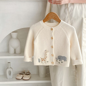 
Men and women knitted sweaters in spring and autumn new baby sweaters small coats outfits in infants and toddlers autumn clothes cardigans