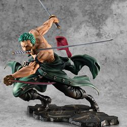 Zoro Figure One Piece Collectible Display Model Three Thousand Worlds Three-Blade Flow Character Statue Doll Merchandise in Stock