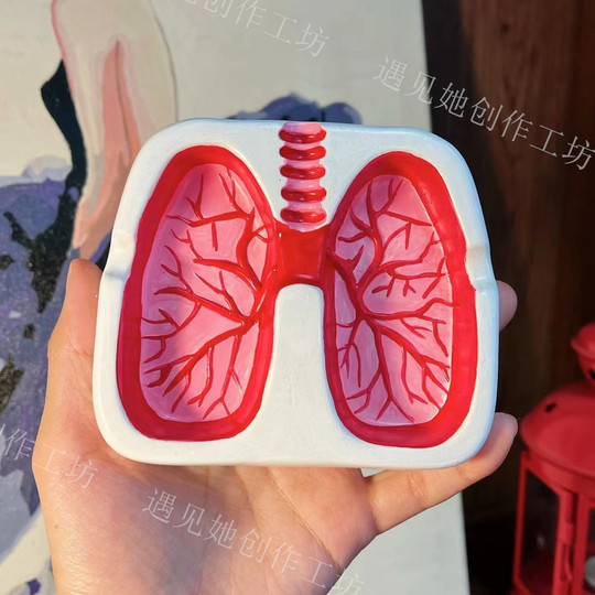 石膏製の肺型灰皿 - クリエイティブなホームデコレーションギフト