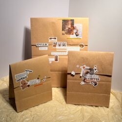 ins Simple Style Gift Bags Kraft Paper Bags Packing Bags Card Packaging Bags Gift Bags Storage