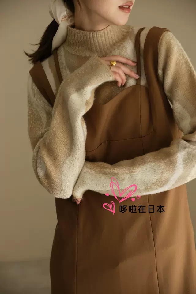 日本代购拼邮包税eaphi 套头毛衣gradation wave knit-Taobao