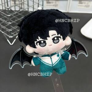 恶魔翅膀娃娃打卡棒10cm玩偶棉花娃娃高颜值亚克力不漏手手持支架