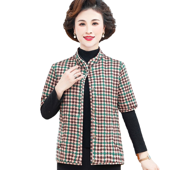 Grandma autumn and winter vests shoulder shoulders in the middle -aged and elderly women's clothing cotton
