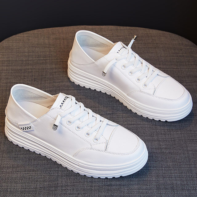 Fashion new season new nurse shoes for women's soft sole breathable and non-tiring feet non-slip flat sole single shoes genuine leather white shoes