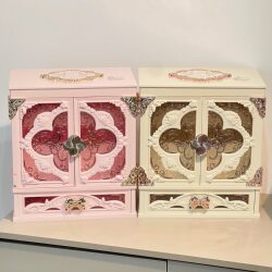 Flower Xiaozhi Embossed Flower Palace Makeup Mirror Storage Cabinet Jewelry Storage Box Cupid Midsummer Night Christmas Gift Box