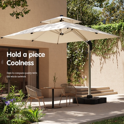 Outdoor Parasol Courtyard Umbrella Outdoor Rooftop Villa Garden Terrace Large Sunshade Tent Commercial Stall Roman Umbrella