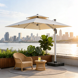 Outdoor Sunshade Umbrella, Courtyard Umbrella, Outdoor Rooftop Villa Garden Terrace Large Sun Umbrella, Commercial Stall Roman Umbrella