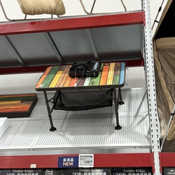 Sam Tr Iridescent Aluminum Alloy Two-Position Adjustable Folding Table Outdoor Folding Table Portable Camping Picnic Bbq Table