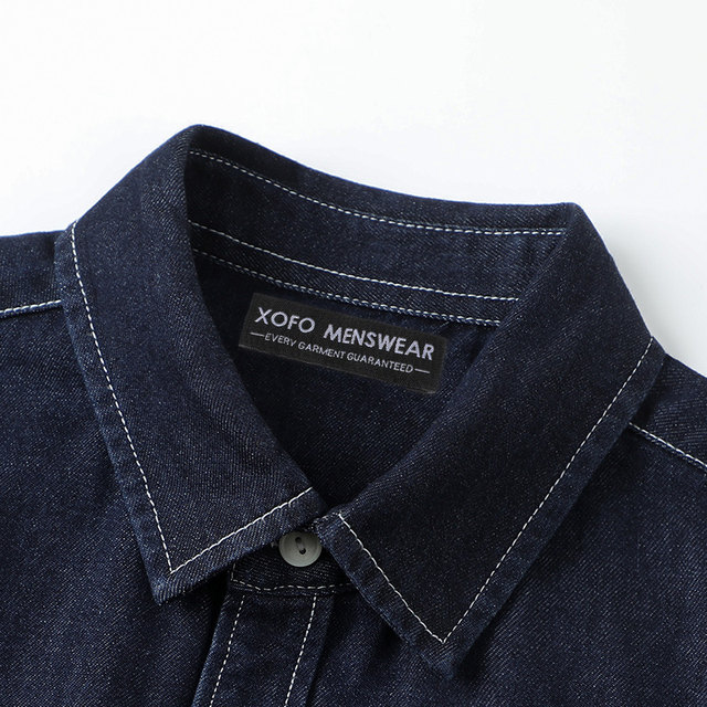 Jual Denim Long Sleeved Shirt Men's Casual Shirt Jacket Loose Men's Denim Jacket I.961743787