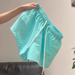Outlet~ Clearance Final Stock Ootd Outfit Drawstring High-Waisted Slimming Shorts for Women Summer Sports Style Casual Pants