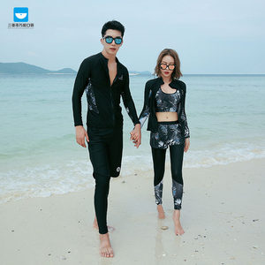 Sanya-diving clothes female jellyfish clothes are thin, snorkeling long-sleeved swimsuit, bodies, couples surfing men's swimsuit
