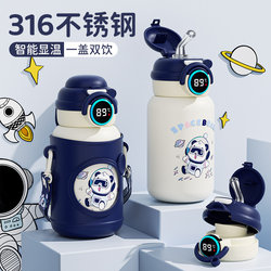 Children's Thermos Cup Food-Grade 316 Water Cup for Boys and Girls, Special for Kindergarten and School, Suitable for Primary School Students and Toddlers