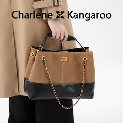 【Xiang Lemon】Small Chanel-Style Quilted Chain Tote Bag for Women, New Autumn and Winter Vintage Commuter Large-Capacity Crossbody Bag