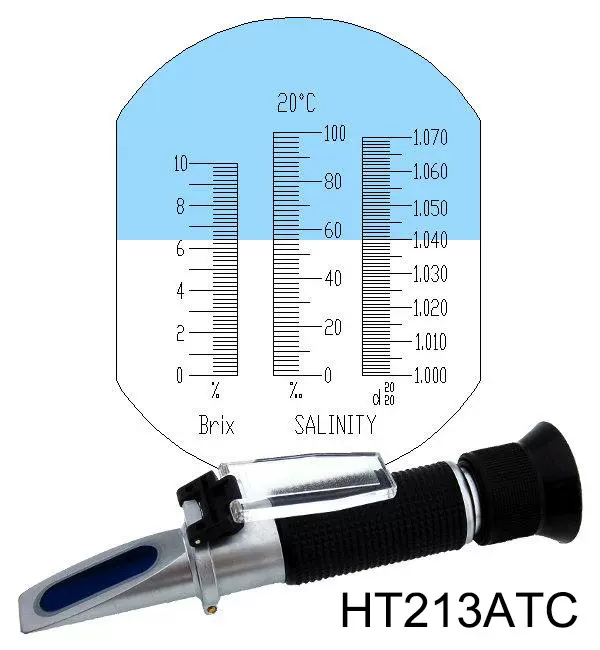 糖度計鹽度計折射儀二合一甜度計食品湯鹹度測試brix0-32%鹽0-28%-Taobao
