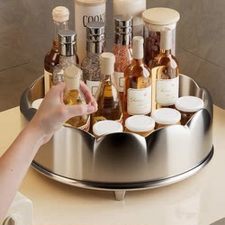 Rotating spice storage rack kitchen storage organizer